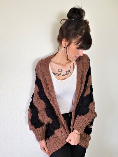 168 Strickanleitung kuscheliger Seelenwärmer mit Streifen