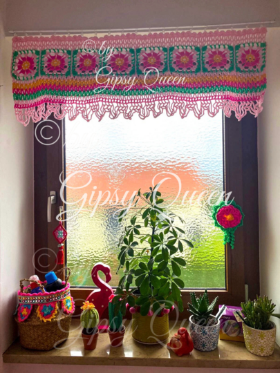 Häkelanleitung Vorhang