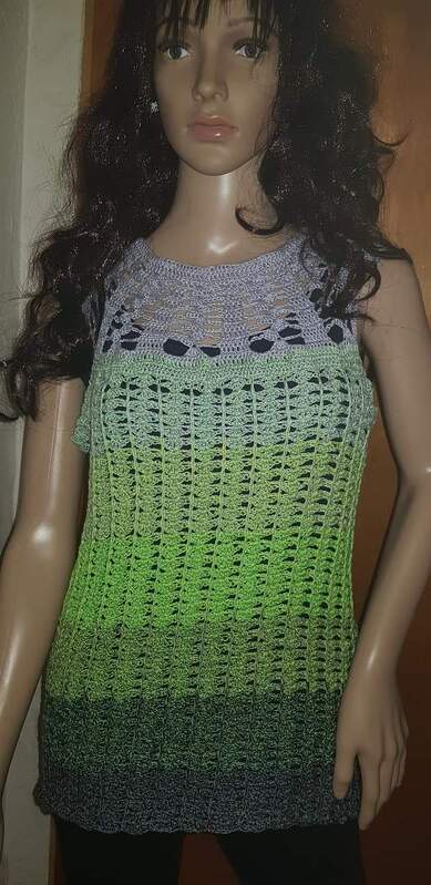 Mermaid Rundpasse häkeln in allen Größen, Shirt , Tunika oder Kleid - Bild 6