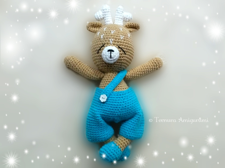 Häkelanleitung Hirsch 40cm! PDF Ternura Amigurumi English - Deutsch - Dutch