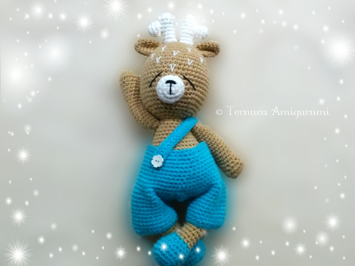Häkelanleitung Hirsch 40cm! PDF Ternura Amigurumi English - Deutsch - Dutch