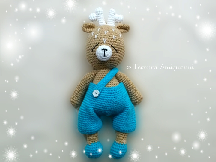 Häkelanleitung Hirsch 40cm! PDF Ternura Amigurumi English - Deutsch - Dutch