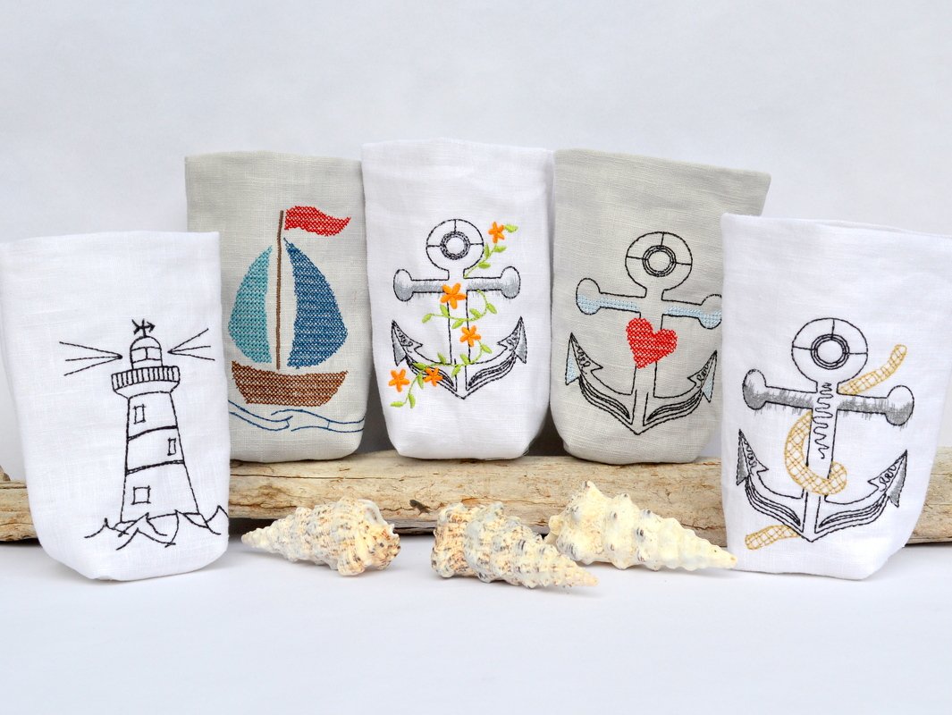 ITH Beutel Lichterbeutel maritim 13x18cm