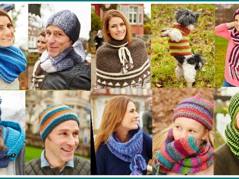 24 Modelle mit der linken festen Masche