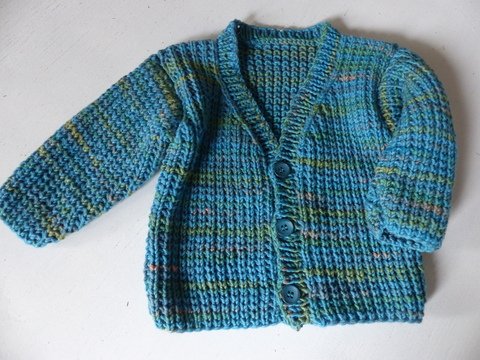 Strickanleitung Babyjacke in 3 Größen (0 - 12 Monate