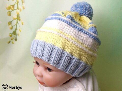 Strickanleitung Babymütze "Sonnenschein"