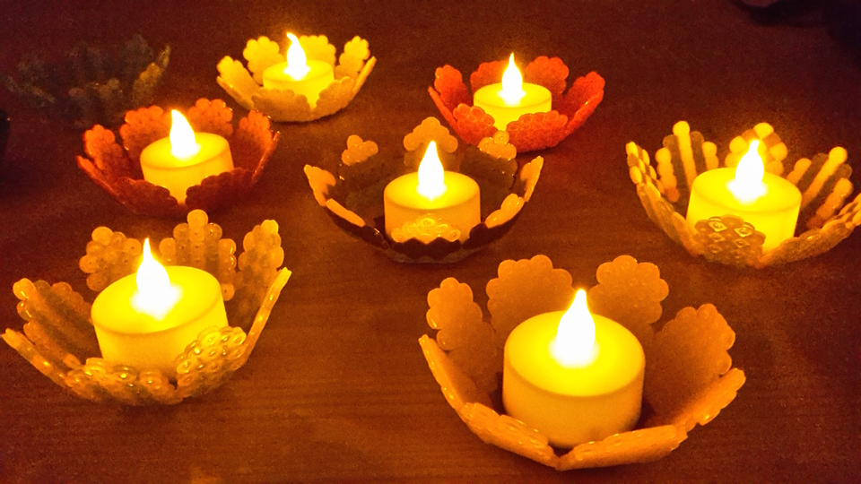 Bastelanleitung Bügelperlenblüten