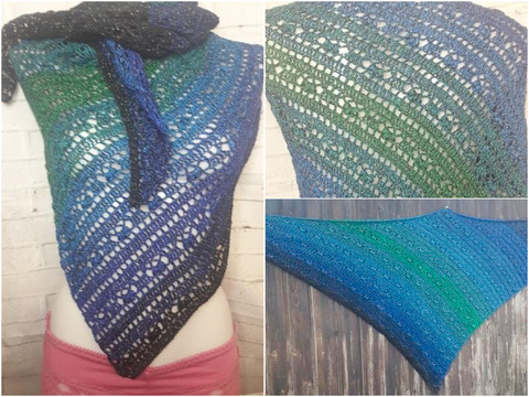 Häkelanleitung - Tuch "Perixa" Asymmetrisch