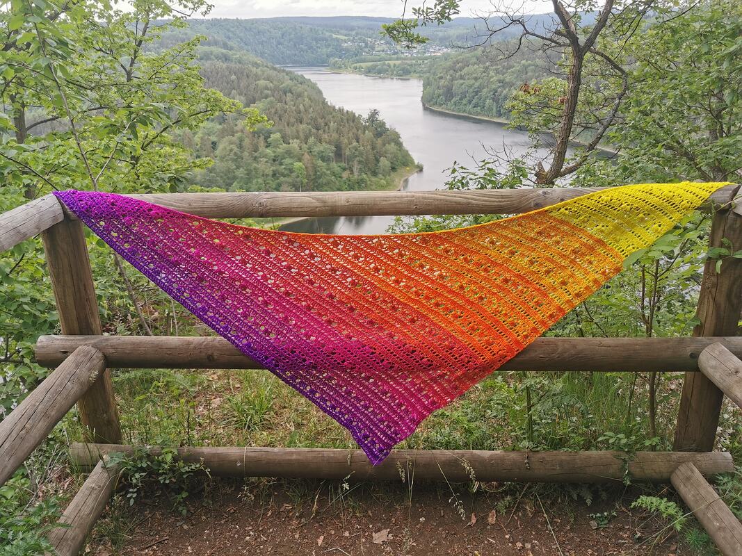 Häkelanleitung - Tuch "Perixa" Asymmetrisch - Bild 3