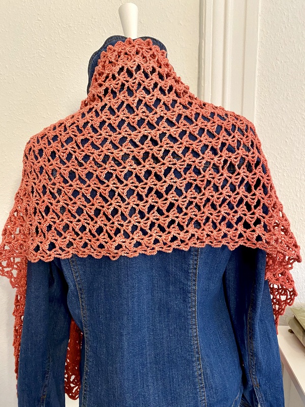 Häkelanleitung für schöne "Hauchzart" Stola, Schal - Bild 6