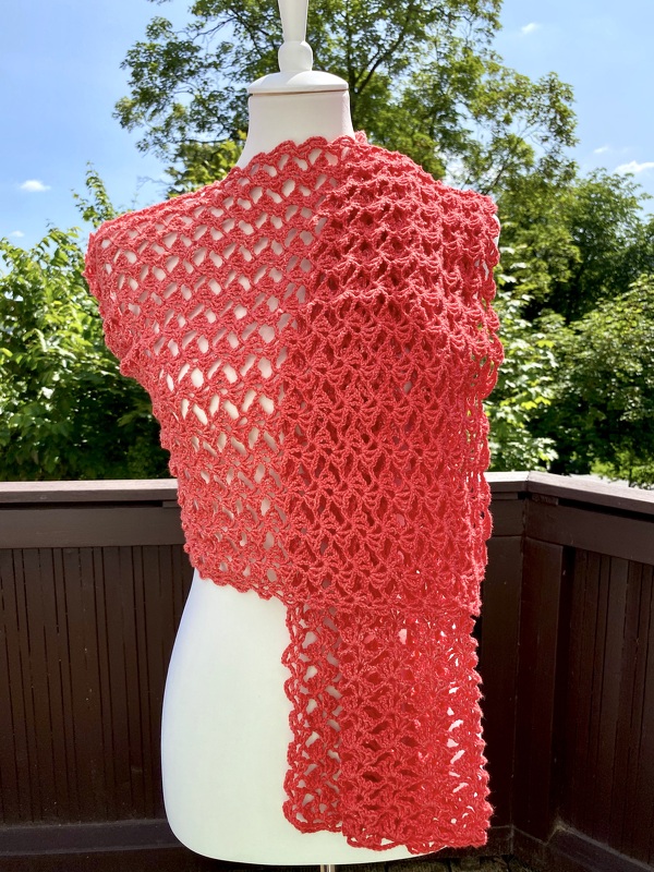 Häkelanleitung für schöne "Hauchzart" Stola, Schal