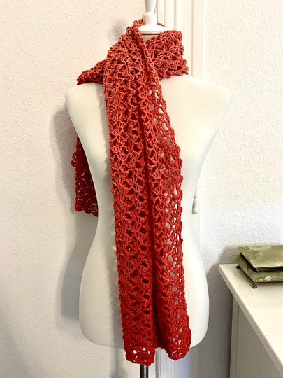 Häkelanleitung für schöne "Hauchzart" Stola, Schal