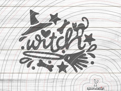 witch Plotterdatei SVG DXF