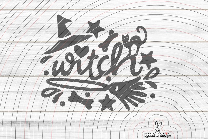 witch Plotterdatei SVG DXF