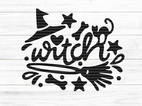 witch Plotterdatei SVG DXF FCM
