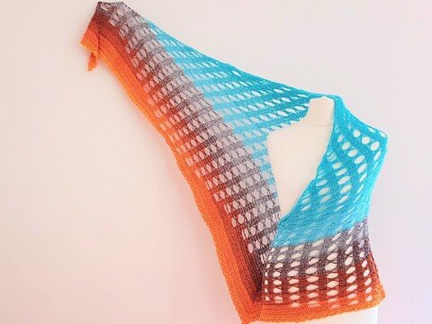 Häkelanleitung Dreieckstuch Steinmeer