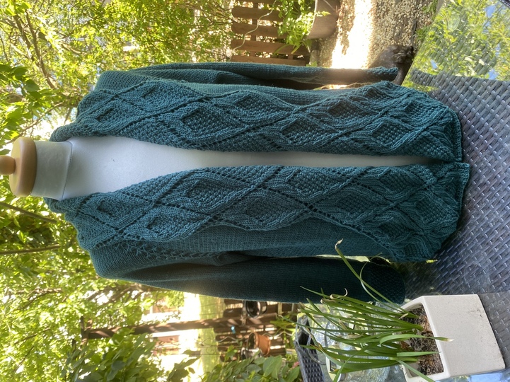 KnitALong Jacke Wrapper und Jacke White Collar