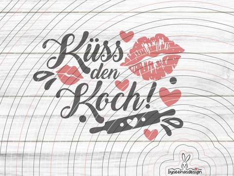 Küss den Koch Plotterdatei SVG DXF