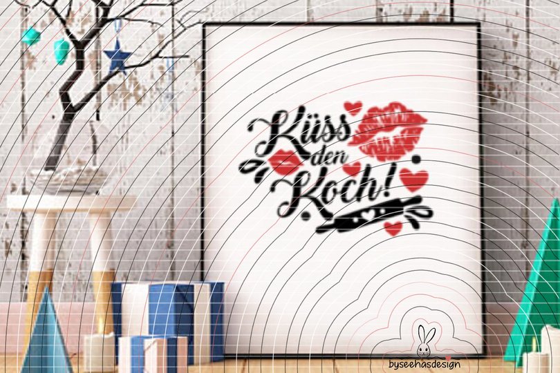 Küss den Koch Plotterdatei SVG DXF