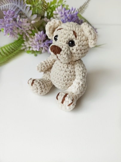 Crochet bear pattern, Amigurumi mini teddy bear pattern