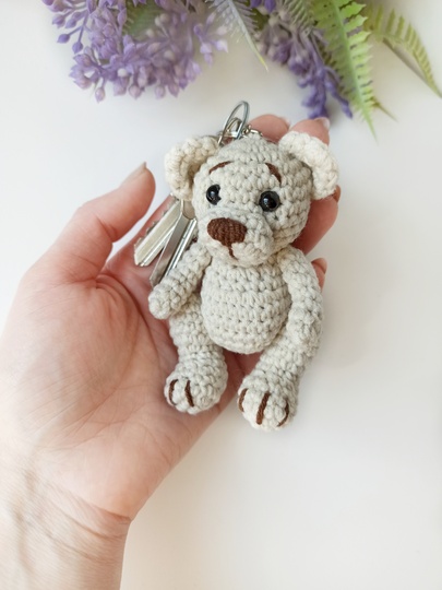Crochet bear pattern, Amigurumi mini teddy bear pattern