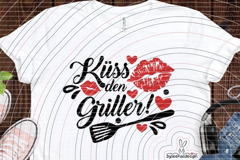 Küss den Griller Plotterdatei SVG DXF