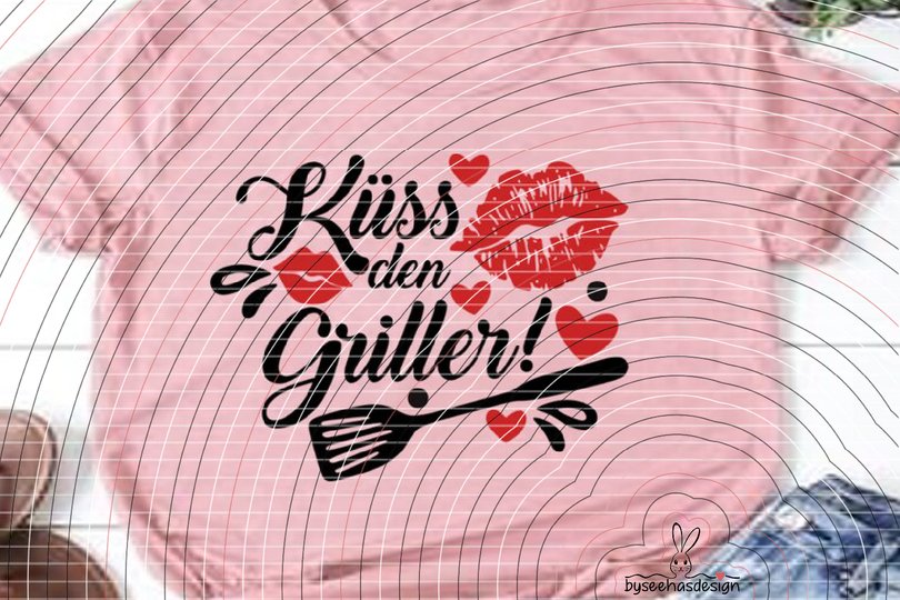 Küss den Griller Plotterdatei SVG DXF