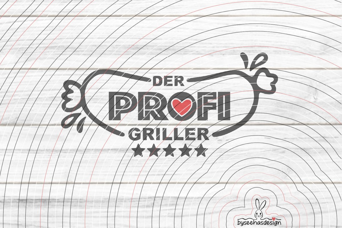 Profi Griller Plotterdatei SVG DXF - Bild 2