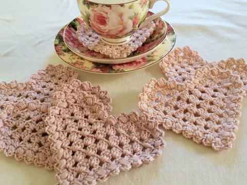 Untersetzer häkeln - Herzige Untersetzer - Häkelanleitung PDF