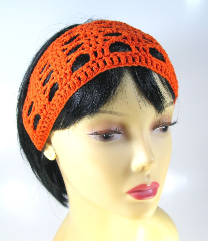 Breites Sommerhaarband mit Lochmuster - Bild 3