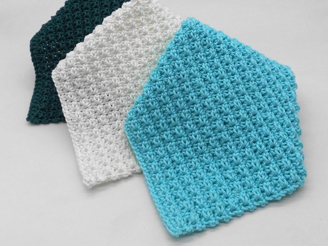 Dishcloth Washcloth Potholder Basic Elegance - super simple and quick