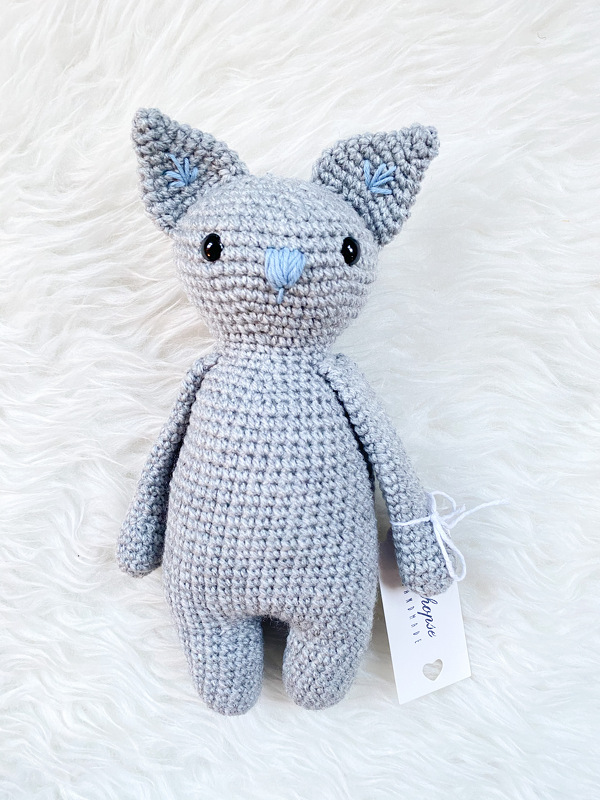 Häkelanleitung Gehopse Kuscheltier oder Spieluhr Katze Kimba