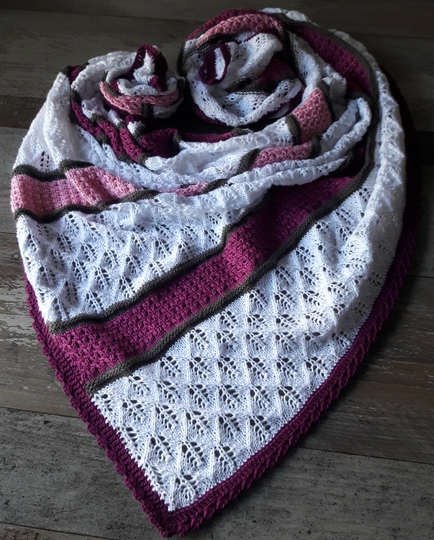 Asymmetrisches Dreieckstuch "Harlekin"