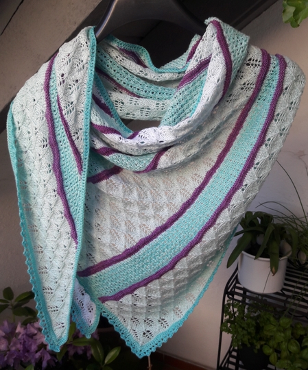 Asymmetrisches Dreieckstuch "Harlekin"