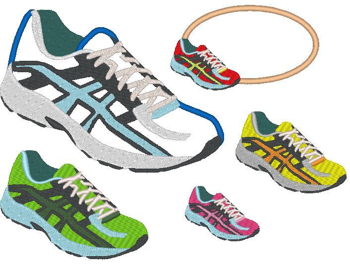 Stickdatei Turnschuh Sportschuh