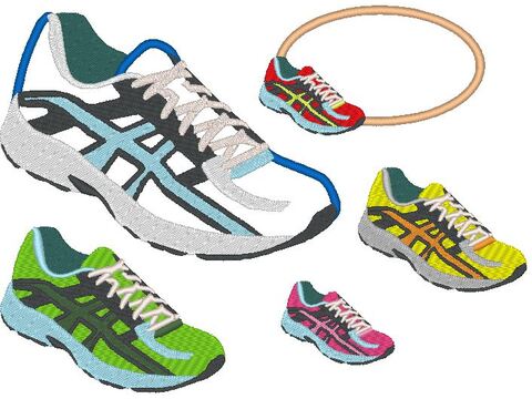 Stickdatei Turnschuh Sportschuh