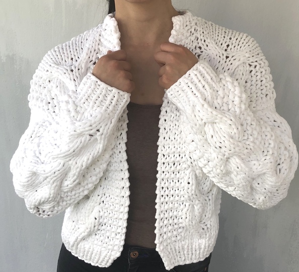 Strickanleitung – Cardigan DUSTY in den Größen S / M und L / XL - No.239