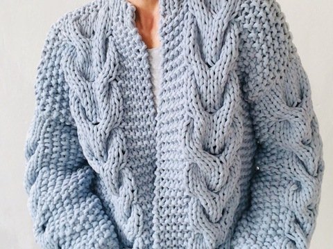 Strickanleitung – Cardigan DUSTY in den Größen S / M und L / XL - No.239