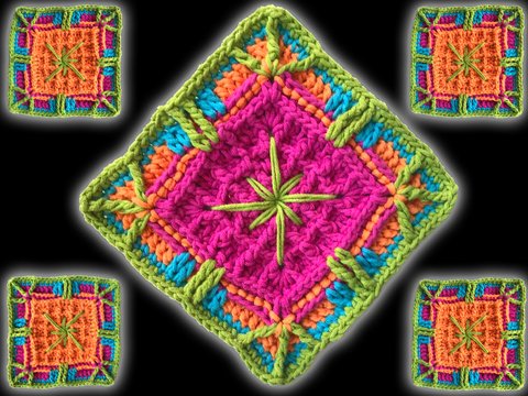 GrannyS Muster "Waffelstern"