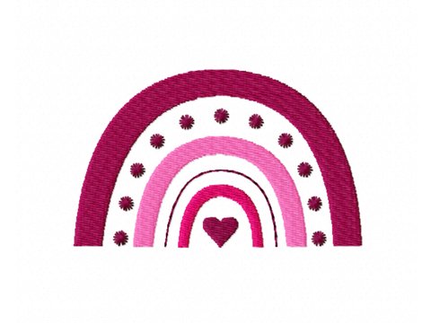 Stickdatei Regenbogen - zwei Größen