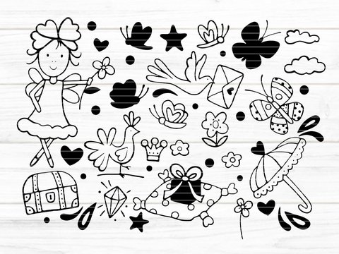 Bastel-Set Fee Plotterdatei SVG DXF FCM