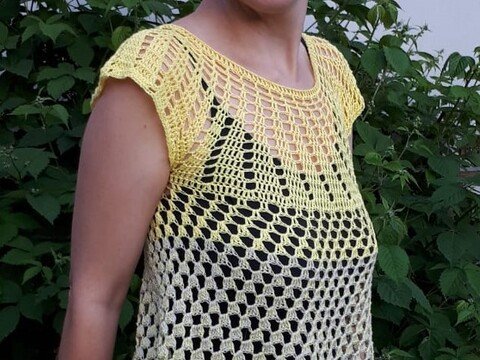 Anleitung Babydoll Cascada auch als Tunika oder Kleid zu arbeiten