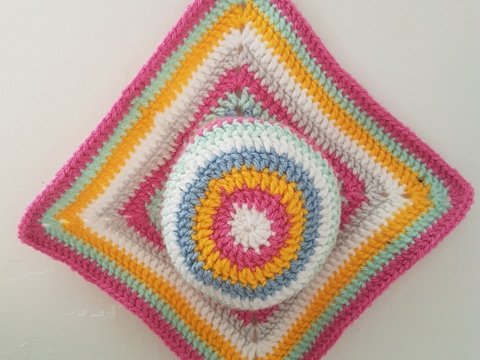 Häkelanleitung für Topflappen Korkki