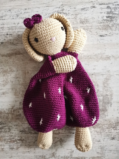 Häkelanleitung Schlappohrhäschen Sternenhimmel