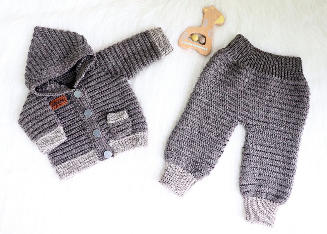 2 PDFs set : jacket &amp; pants "Artur", size 0 (1) m. - 4 (5) y.