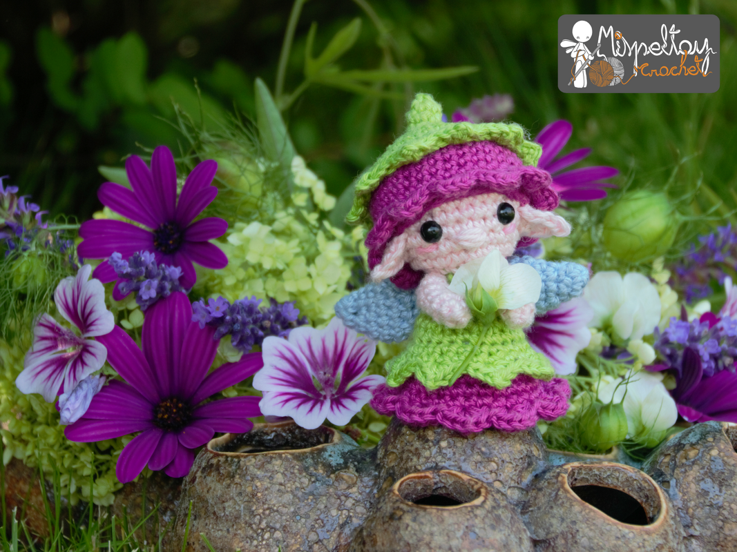 Lorea the flower mini fairy (2020) Crochet Pattern - Image 2