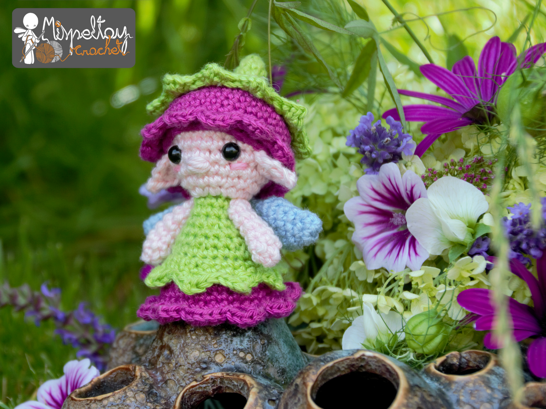 Lorea the flower mini fairy (2020) Crochet Pattern