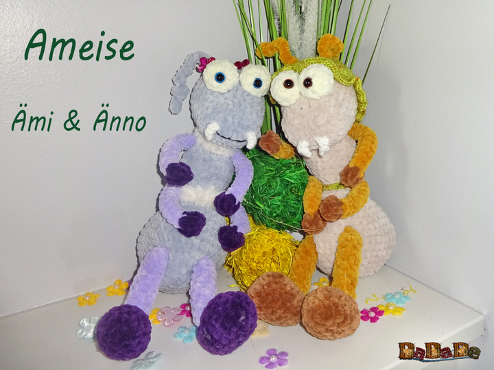 Ameisen – Paar Ämi und Änno, zum Kuscheln, von DaDaDe