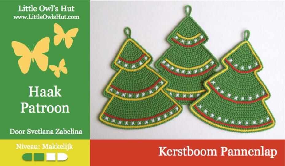 087NLY Kerstboom pannenlap - Haak Patroon - PDF file by Zabelina CP