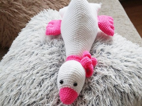 Schnatti-  Kuschelente Häkelanleitung